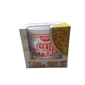 Nissin Cup Noodles Ramen Bowl and Spoon Set Ramen Bundle B2